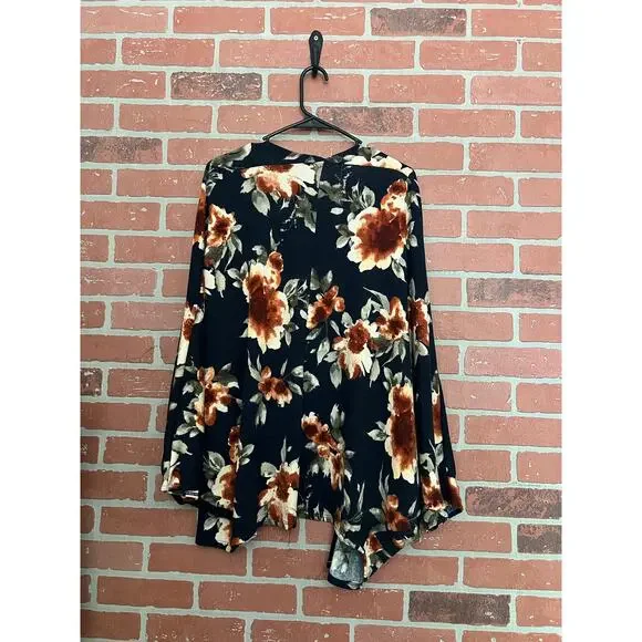 Chris + Carol Floral Dolman Sleeve Cardigan - L - Picture 5 of 5